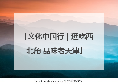 文化中国行｜逛吃西北角 品味老天津