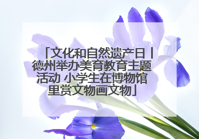 文化和自然遗产日丨德州举办美育教育主题活动 小学生在博物馆里赏文物画文物