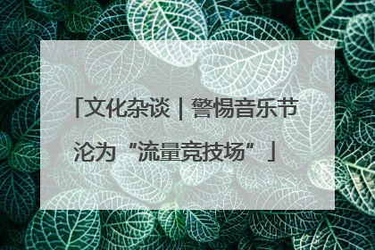 文化杂谈｜警惕音乐节沦为“流量竞技场”