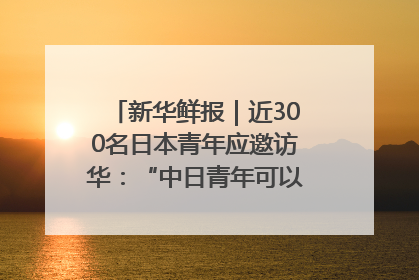 新华鲜报｜近300名日本青年应邀访华：“中日青年可以创造更好的未来”