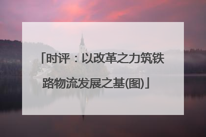 时评：以改革之力筑铁路物流发展之基(图)