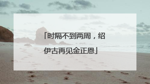 时隔不到两周，绍伊古再见金正恩