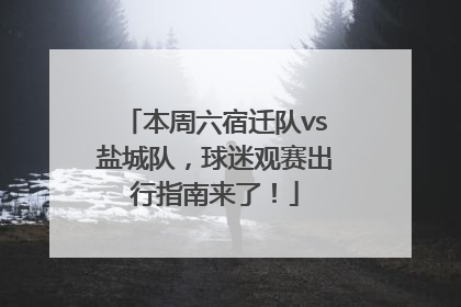 本周六宿迁队vs盐城队，球迷观赛出行指南来了！