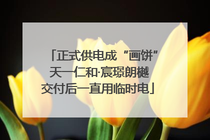 正式供电成“画饼” 天一仁和·宸璟朗樾交付后一直用临时电