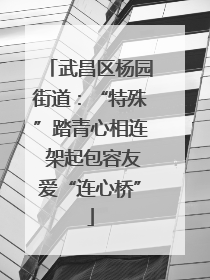 武昌区杨园街道：“特殊”踏青心相连 架起包容友爱“连心桥”