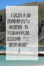武昌夫妻的维修台与巡逻路 书写新时代基层治理“三重变奏曲”