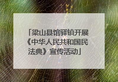 梁山县馆驿镇开展《中华人民共和国民法典》宣传活动