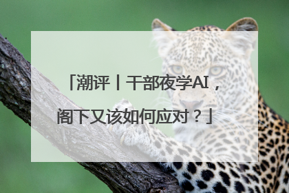 潮评丨干部夜学AI，阁下又该如何应对？