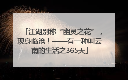 江湖别称“幽灵之花”，现身临沧！——有一种叫云南的生活之365天