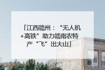 江西赣州：“无人机+高铁”助力赣南农特产“飞”出大山