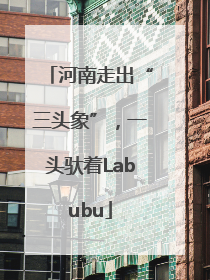 河南走出“三头象”，一头驮着Labubu