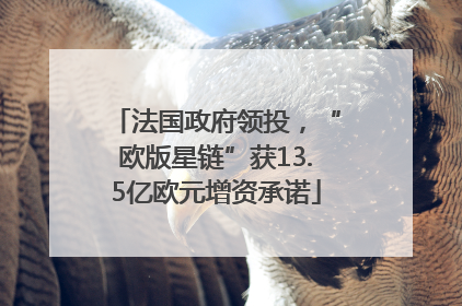 法国政府领投，“欧版星链”获13.5亿欧元增资承诺