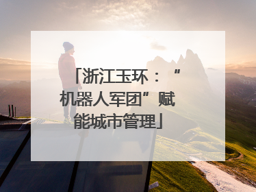 浙江玉环：“机器人军团”赋能城市管理