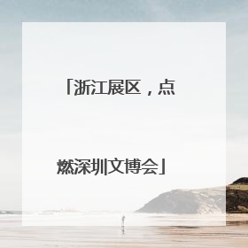 浙江展区，点燃深圳文博会