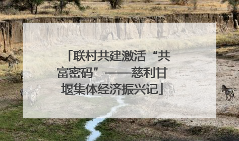 联村共建激活“共富密码”——慈利甘堰集体经济振兴记