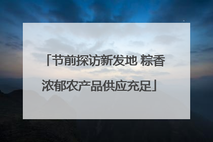 节前探访新发地 粽香浓郁农产品供应充足
