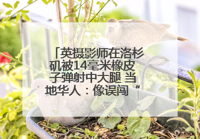 英摄影师在洛杉矶被14毫米橡皮子弹射中大腿 当地华人：像误闯“末日生存”游戏