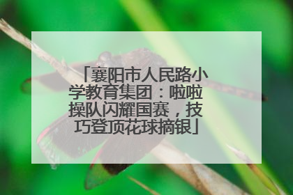 襄阳市人民路小学教育集团：啦啦操队闪耀国赛，技巧登顶花球摘银