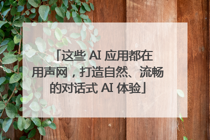 这些 AI 应用都在用声网，打造自然、流畅的对话式 AI 体验