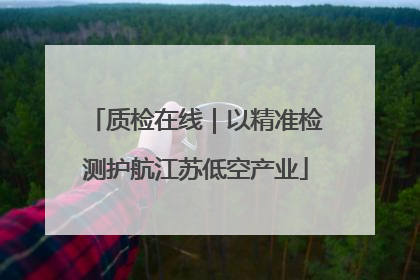 质检在线｜以精准检测护航江苏低空产业