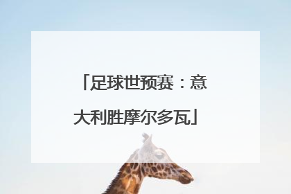足球世预赛：意大利胜摩尔多瓦