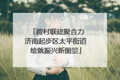 跨村联建聚合力 济南起步区太平街道绘就振兴新图景