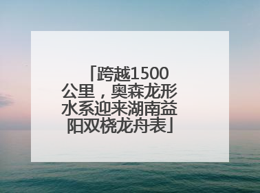 跨越1500公里，奥森龙形水系迎来湖南益阳双桡龙舟表