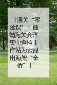 通关“零延误”：曲靖海关会泽集中查检工作站为云品出海架“金桥”