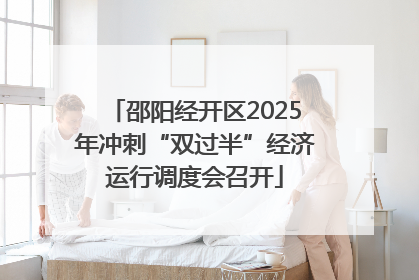 邵阳经开区2025年冲刺“双过半”经济运行调度会召开