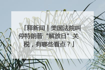 释新闻｜美国法院叫停特朗普“解放日”关税，有哪些看点？