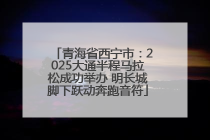 青海省西宁市：2025大通半程马拉松成功举办 明长城脚下跃动奔跑音符