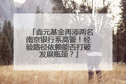 鑫元基金再添两名南京银行系高管！经验路径依赖能否打破发展瓶颈？