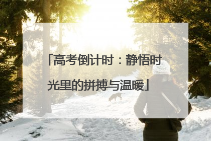 高考倒计时：静悟时光里的拼搏与温暖