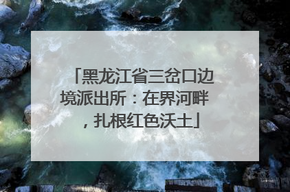 黑龙江省三岔口边境派出所：在界河畔，扎根红色沃土
