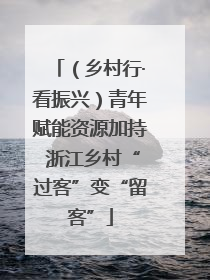 （乡村行·看振兴）青年赋能资源加持 浙江乡村“过客”变“留客”