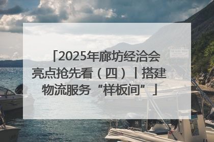 2025年廊坊经洽会亮点抢先看（四）丨搭建物流服务“样板间”