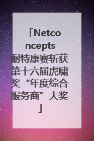 Netconcepts耐特康赛斩获第十六届虎啸奖“年度综合服务商”大奖